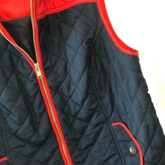 NWT Charter Club Color blocked Quilted Vest Size S - Picture 6 of 16